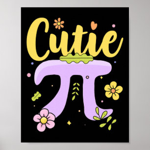 Poster Cutie Pi Qt Pi Day Math Lovers Club