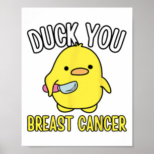 Poster Cuzão Engraçado, Sua Consciência Do Cancer De Mama