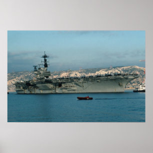 Póster CV-59 "USS Forrestal" com a asa de ar completa,
