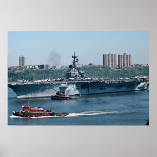 Poster CV-59 "USS Forrestal", combustível fóssil, Nova Yo