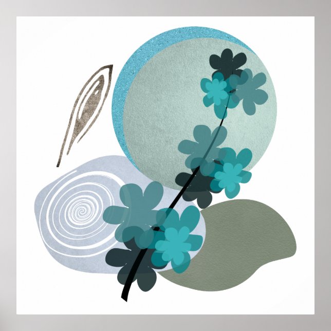 Poster Cyan Boho (Frente)