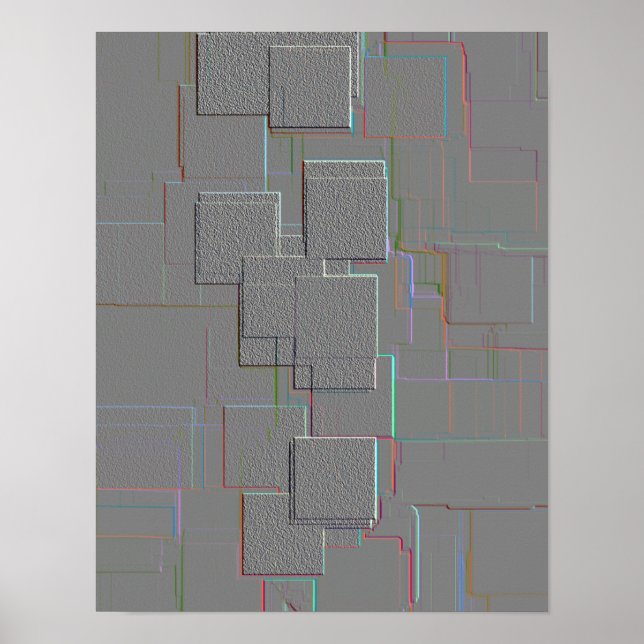 Poster "Cyber Gothic" Arte Geométrica (Frente)
