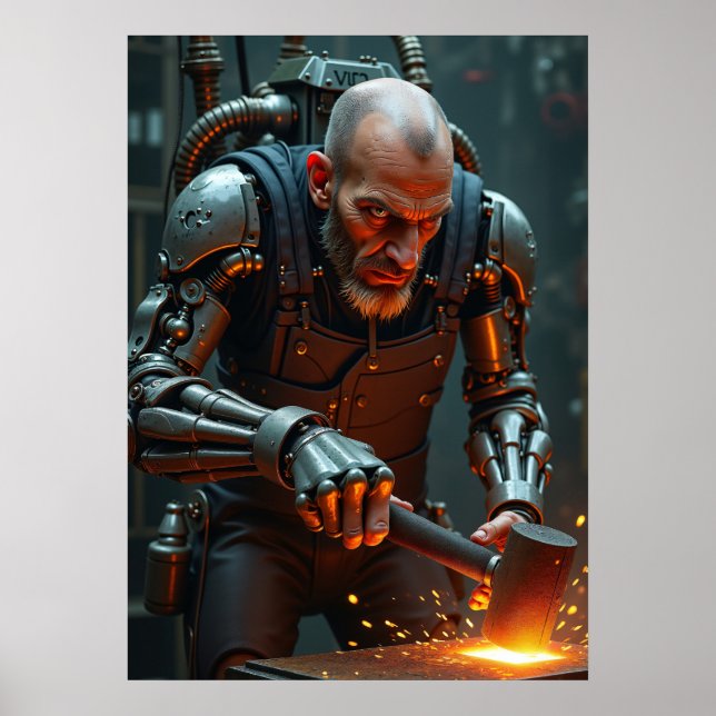 Poster Cyber Hephaestus: Magma Smith (Frente)