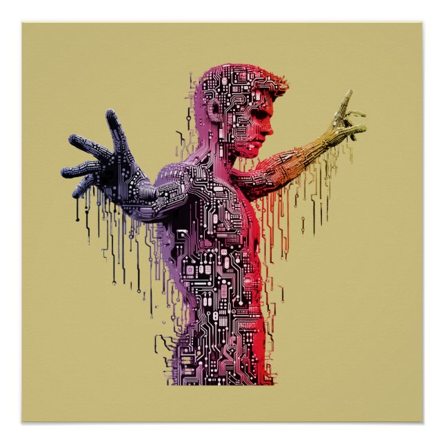 Póster Cyber Humano (Frente)