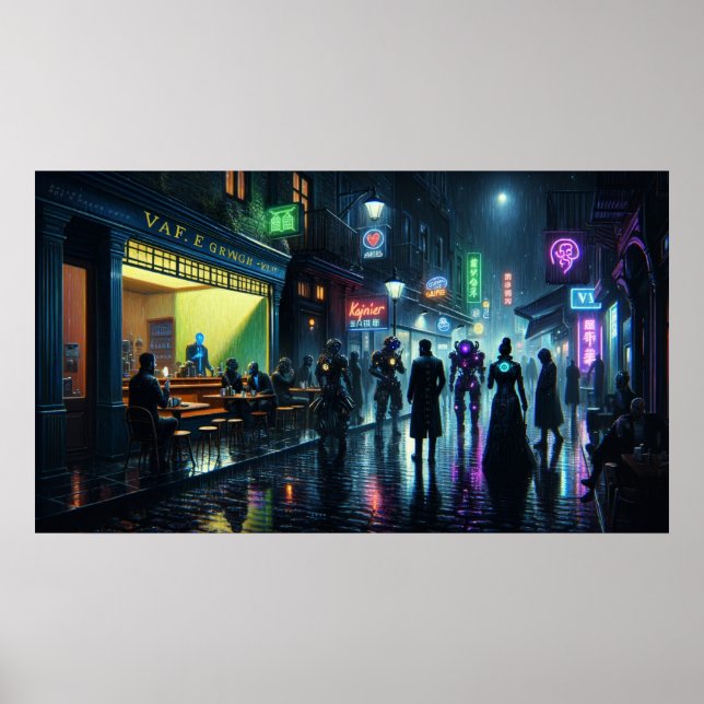 Poster Cyberpunk 'Art Runner' (Frente)
