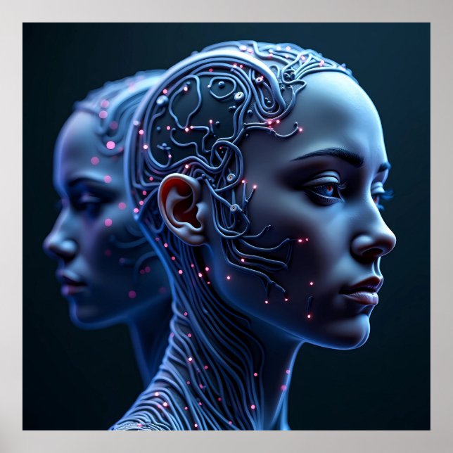 POSTER Cyberpunk gerado por AI (Frente)