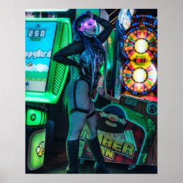 Poster Cyberpunk para jogos