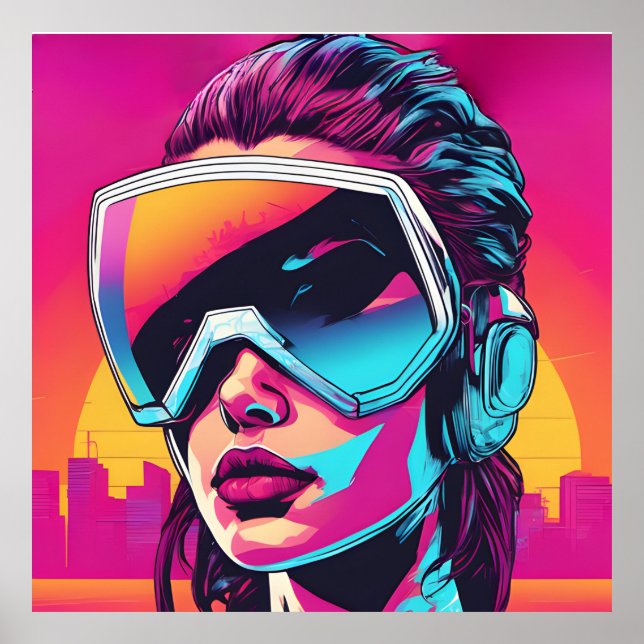 Poster Cyberpunk Women (Frente)