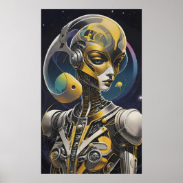 Poster Cybille Ken Gage Cyborg Sci-Fi