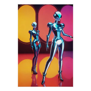 Póster Cyborg Party Girls III