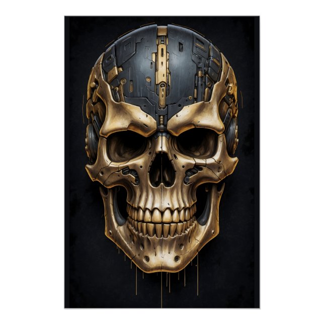 Póster Cyborg Skull (Frente)