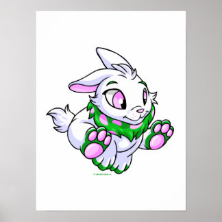 Poster Cybunny verde correndo