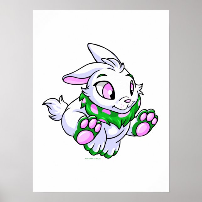 Poster Cybunny verde correndo (Frente)
