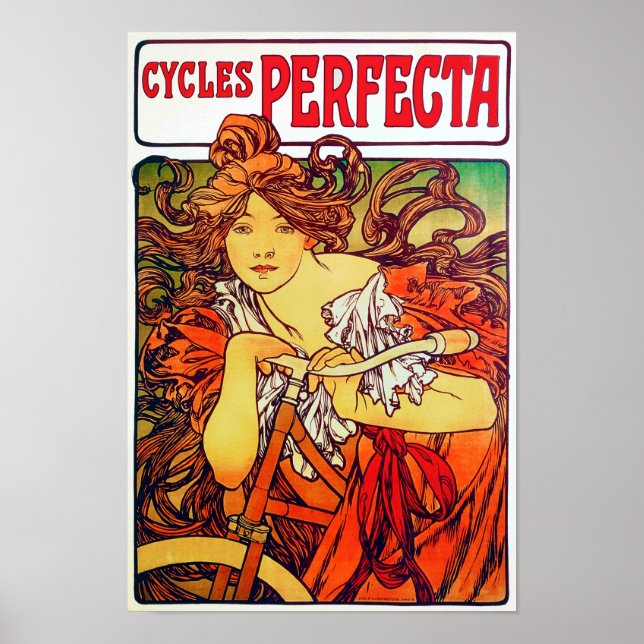 Poster Cycle Perfecta, Mucha (Frente)