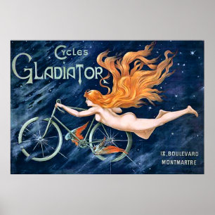 Poster Cycles Gladiator by Georges Massias Vintage
