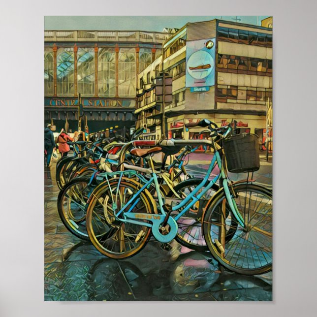 Poster Cyclist gifts for dad (Frente)