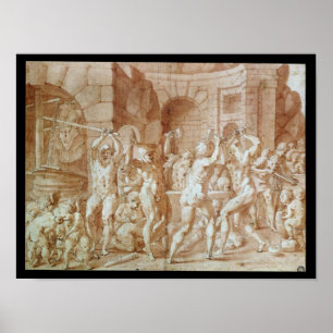 Póster Cyclops na forja de Vulcan