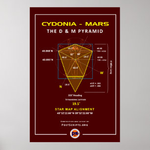 Poster Cydonia-Mars: Pirâmide D&M