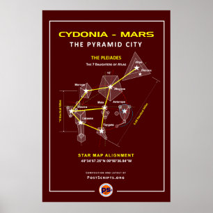 Poster Cydonia-Marte: Cidade da pirâmide