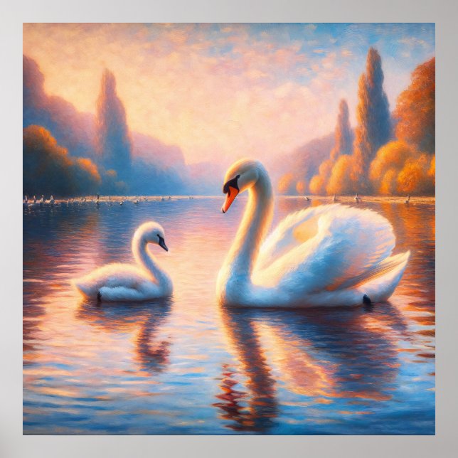Poster Cygnet e Swan (Frente)