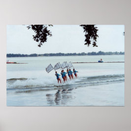 Poster Cypress Gardens Florida Girls Water Ski Team Foto
