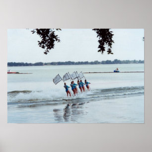 Poster Cypress Gardens Florida Girls Water Ski Team Foto