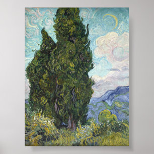 Poster Cypresse por Van Gogh