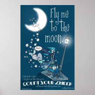 Póster CYS-Mosca mim à lua