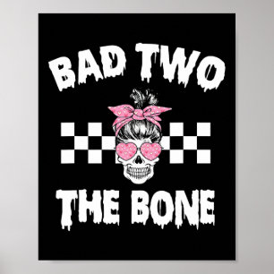 Poster D Dois O segundo De Aniversário Do Osso Halloween 