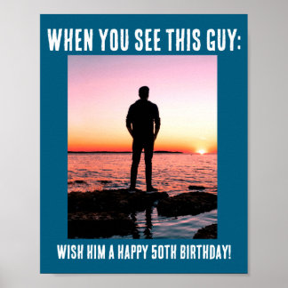 Poster D Funny 50th Milestone Birthday 