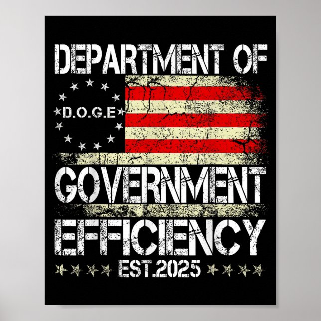 Poster D.o.g. e Departamento de Cães de Eficiência do Gov (Frente)