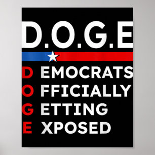 Poster D.o.g. e Departamento de Cães de Eficiência do Gov