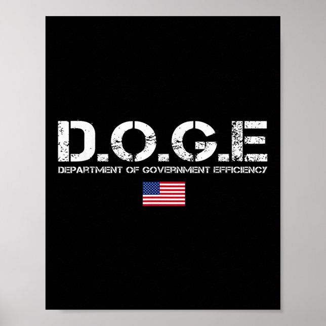 Poster D.o.g. e Departamento de Cães de Eficiência do Gov (Frente)