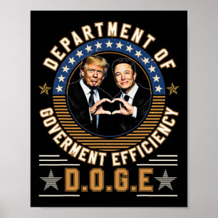 Poster D.o.g.e Doge Departamento De Eficiência Governamen