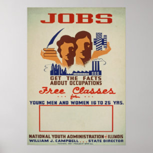 Poster da Administração da Nacional da Juventude