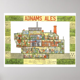 Poster da Adnams Brewery de Tim Hunkin