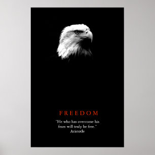 Poster da Águia Baleada da LIBERDADE Motivacional