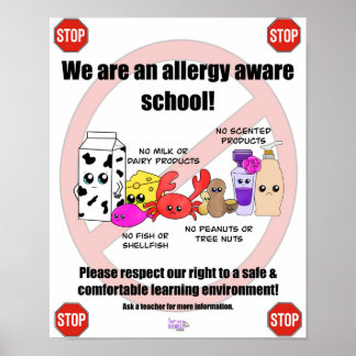 Poster da Alergia Aware School