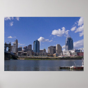 Poster da arquitectura da cidade de Cincinnati