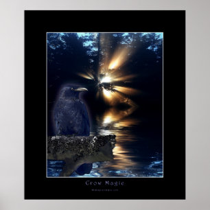 Poster da arte da fantasia do CORVO