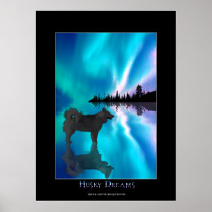 Poster da arte da fantasia do rouco & da Aurora da