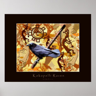 Poster da arte do CORVO de KOKOPELLI