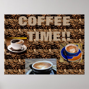 POSTER DA ARTE DO FEIJÃO DE CAFÉ