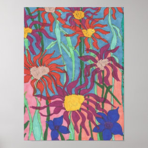 Poster da arte do jardim luxúria