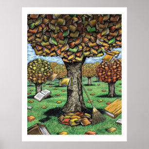 Poster da árvore do livro