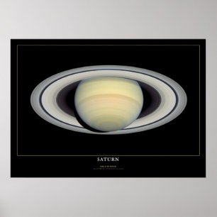 Poster da astronomia da ciência espacial de Satur