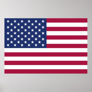 Poster da bandeira americana