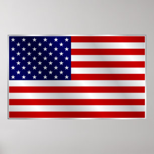 Poster da bandeira americana