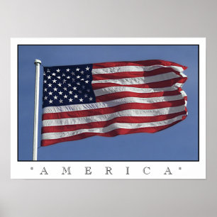 Poster da bandeira americana