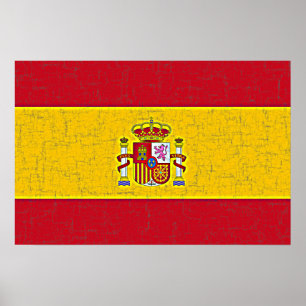 Poster da BANDEIRA da ESPANHA